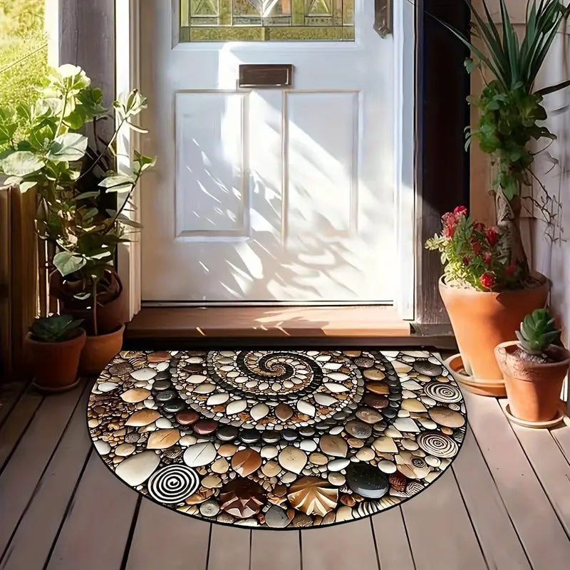 Seaside Charm - Artisan Coastal Doormat with Secure Grip
