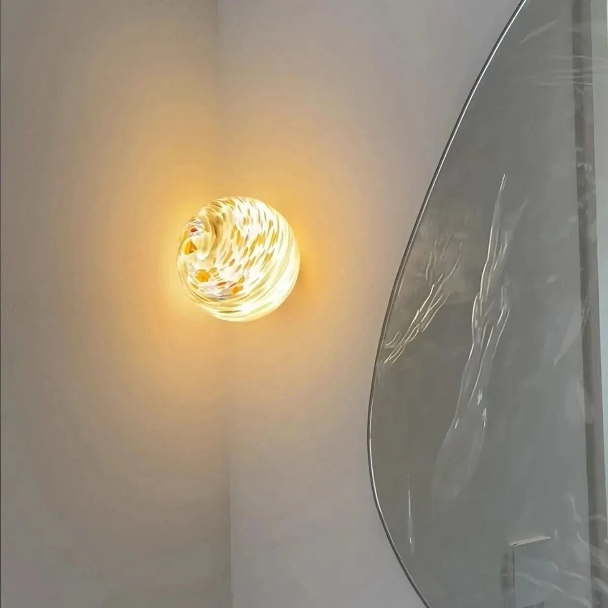 Colorful Glass Sphere Wall Lamp