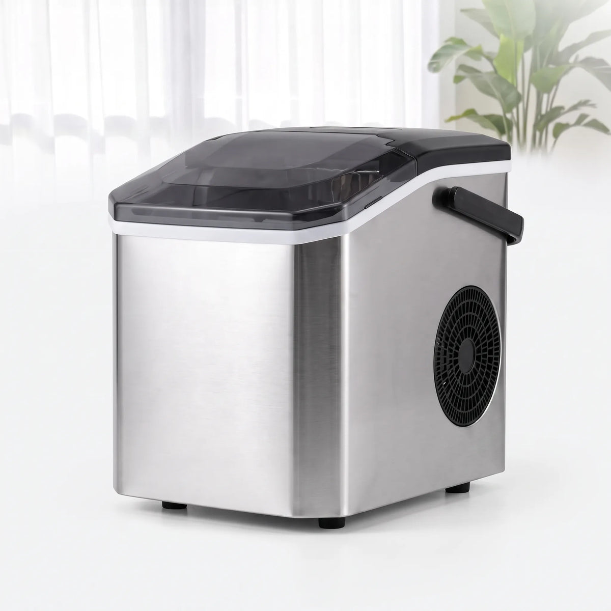 Self-Cleaning Portable Ice Maker – Quick Fresh Ice for Home, Parties, Patio