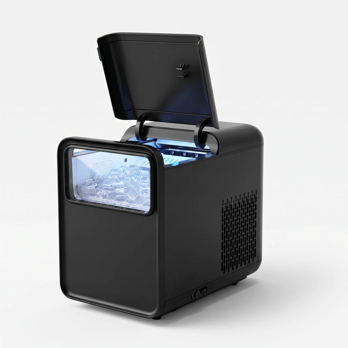 Countertop Ice Maker with LED Window – Quick Bullet Ice for Home, RV & Events