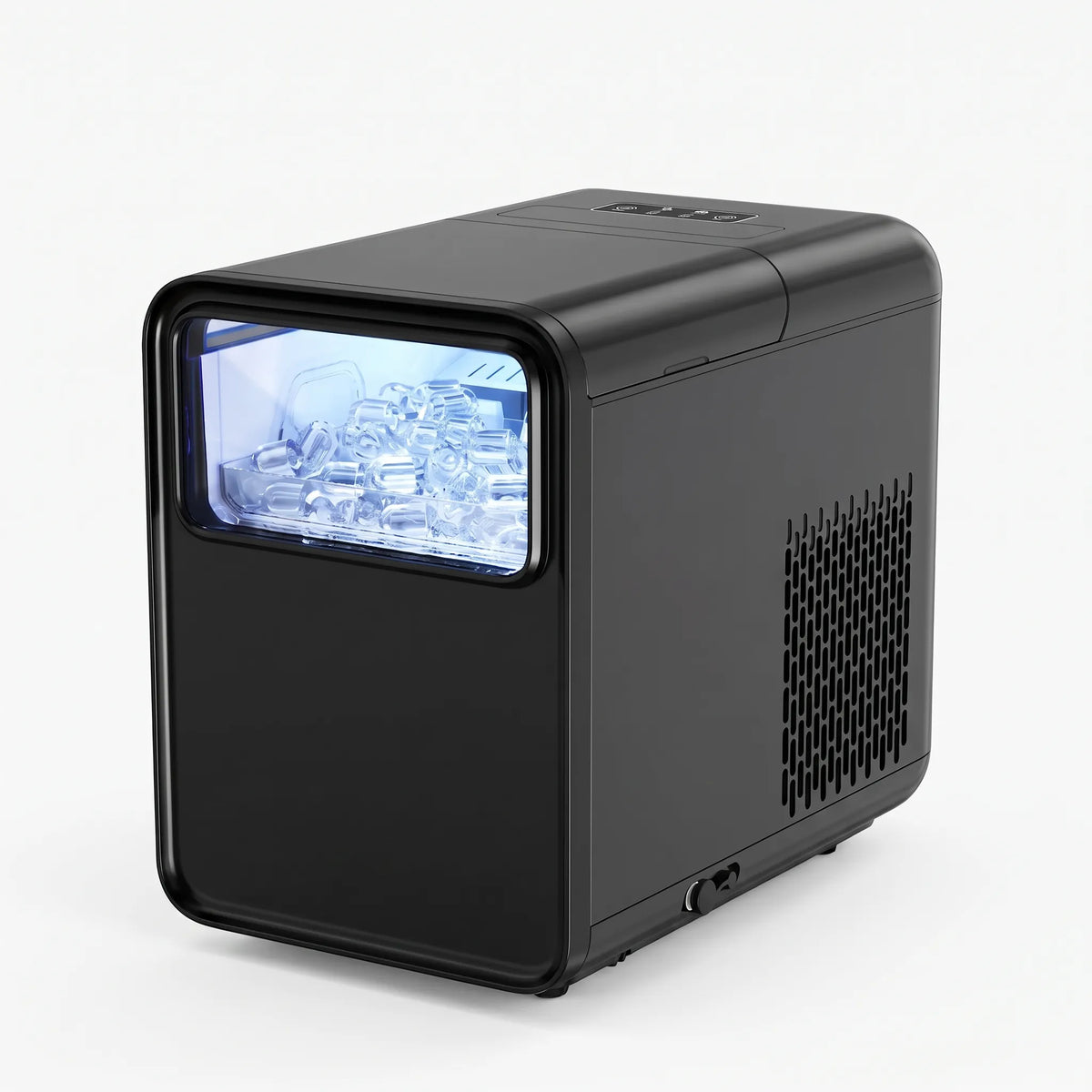 Countertop Ice Maker with LED Window – Quick Bullet Ice for Home, RV & Events