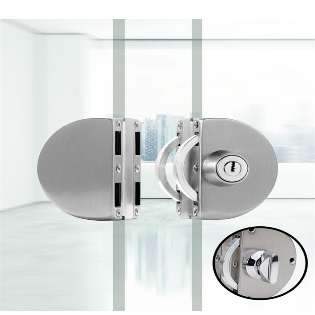 Stainless Steel Sliding Door Lock – No-Drill Safety Latch for Home & Patio