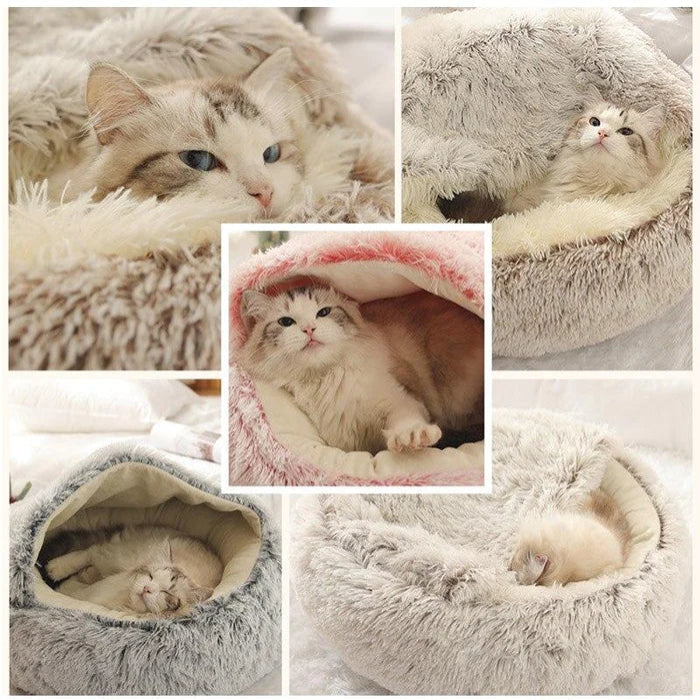 FelineNest - Enclosed Cat Bed with Luxurious Cushioning