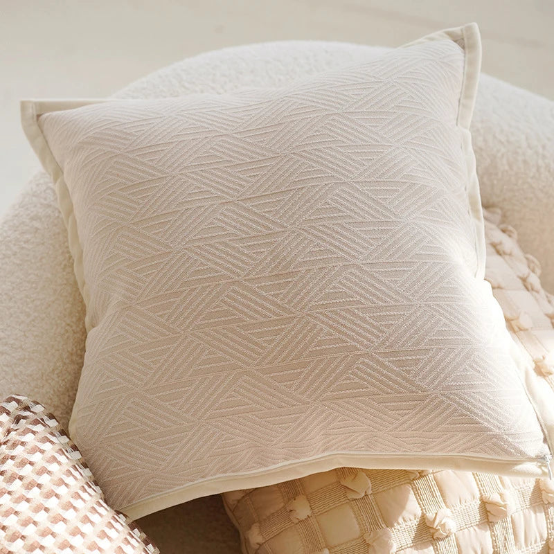 Plush 45 x 45 cm Decorative Pillow Cover with Concealed Zipper