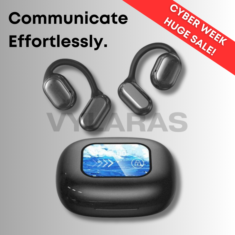 AI-Powered Wireless Earbuds for Real-Time Translation - 40+ Languages, Noise Cancelling, Touch Control, 20-Hour Battery