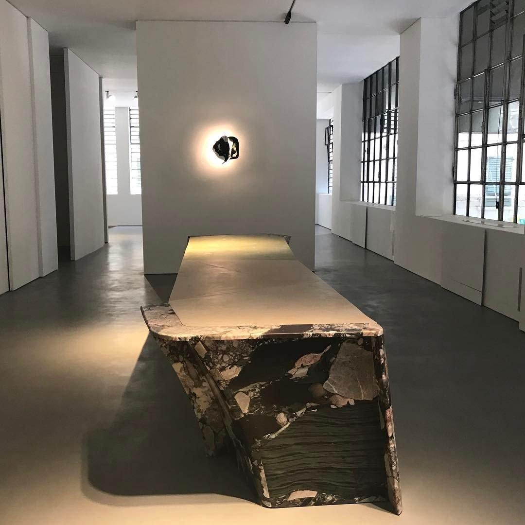 LED Wall Light Crafted from Molded Glass
