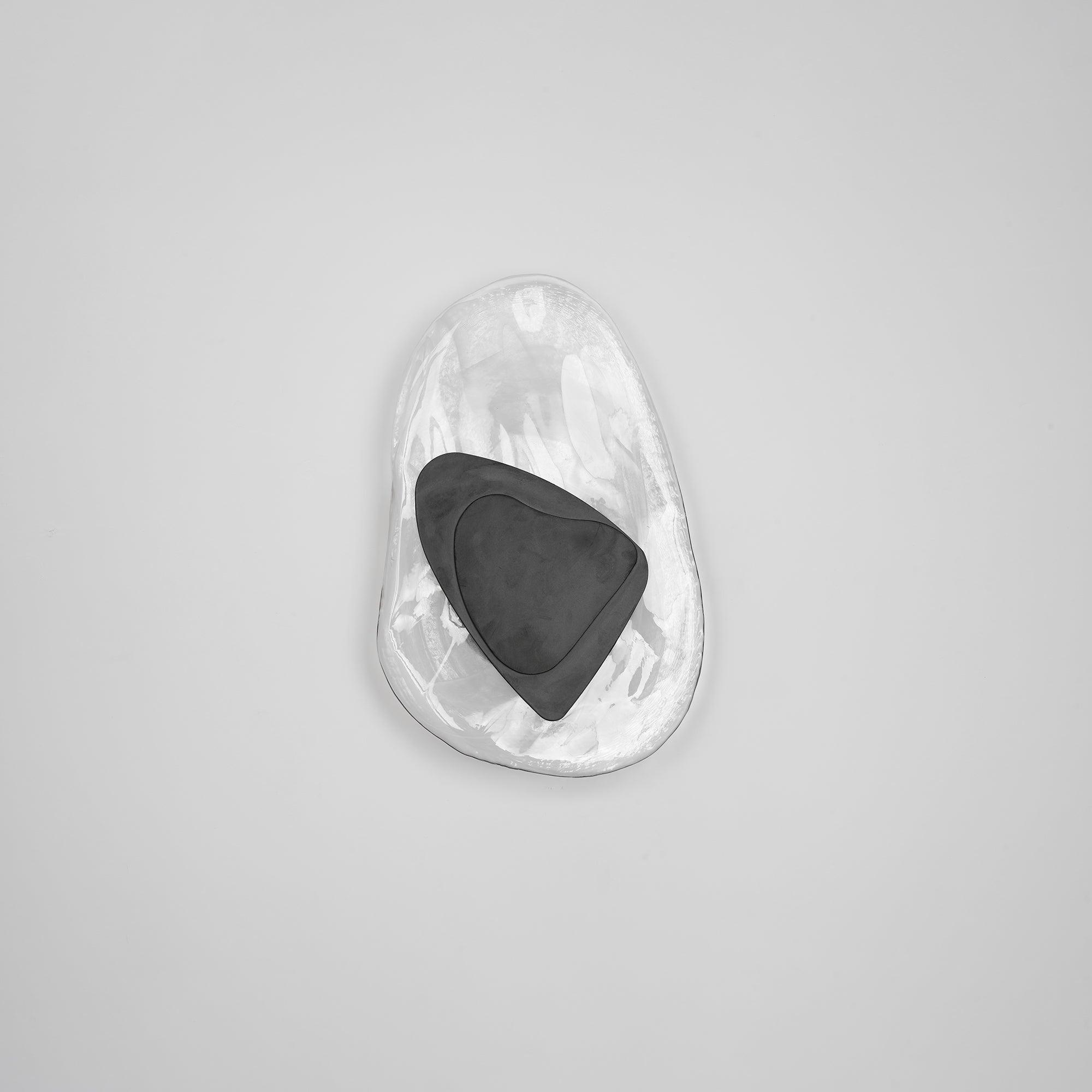 LED Wall Light Crafted from Molded Glass