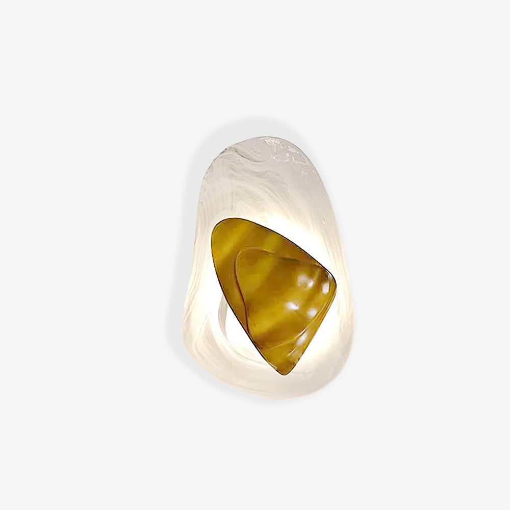 LED Wall Light Crafted from Molded Glass