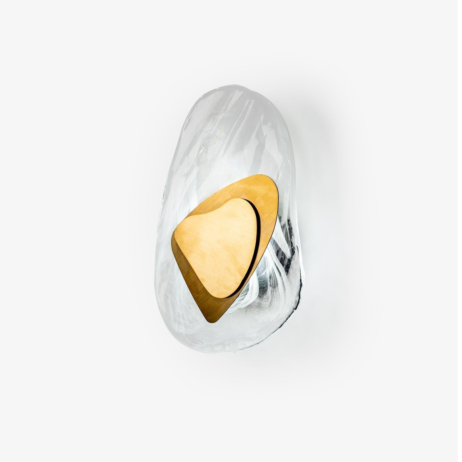 LED Wall Light Crafted from Molded Glass