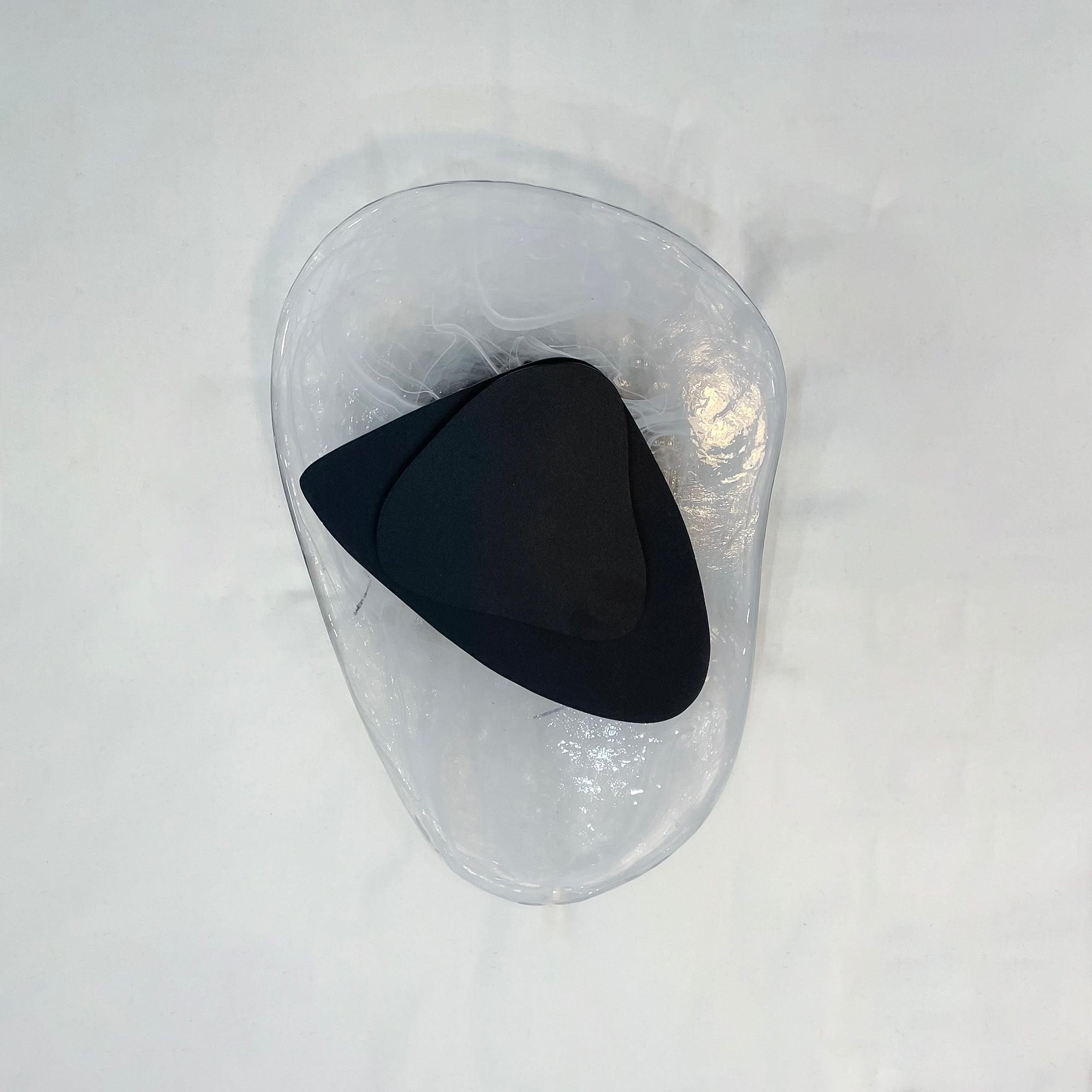 LED Wall Light Crafted from Molded Glass