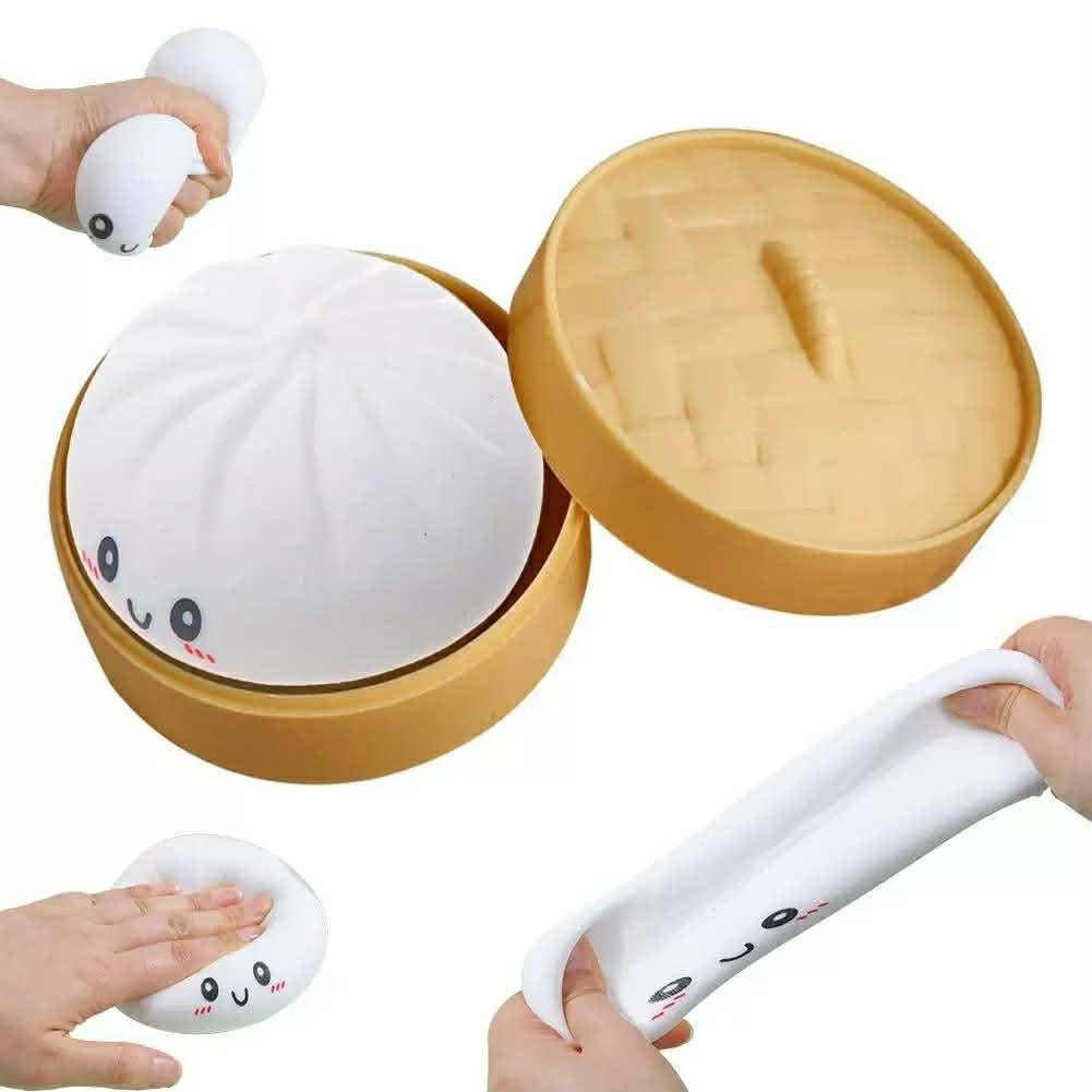 Soft and Stretchy Dumpling Design Anti-Stress Ball