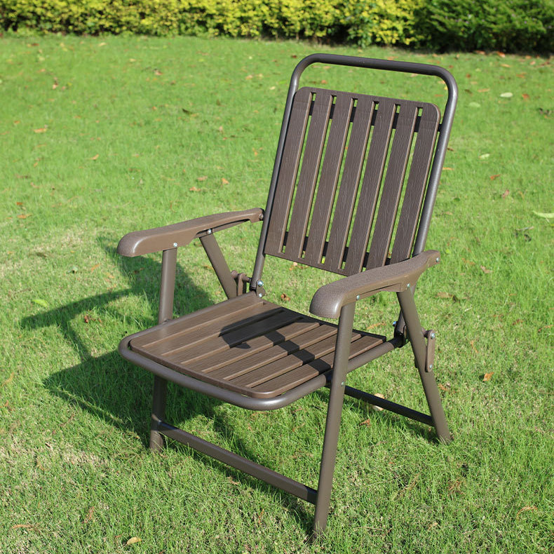 Portable Camping Chair with Steel Frame, Footrest and Arm Support
