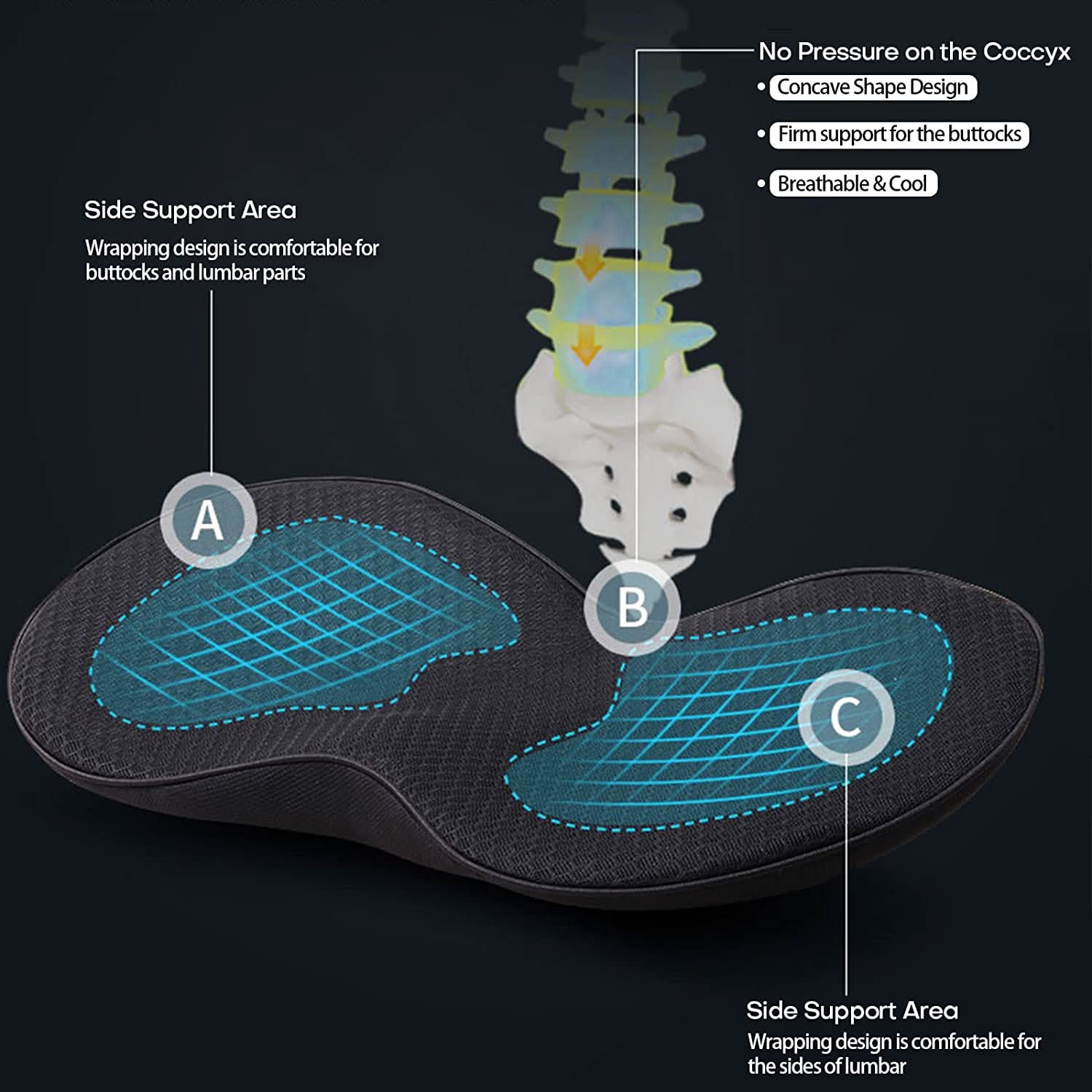 Comfortable Car Seat Cushion for Relief During Long Drives