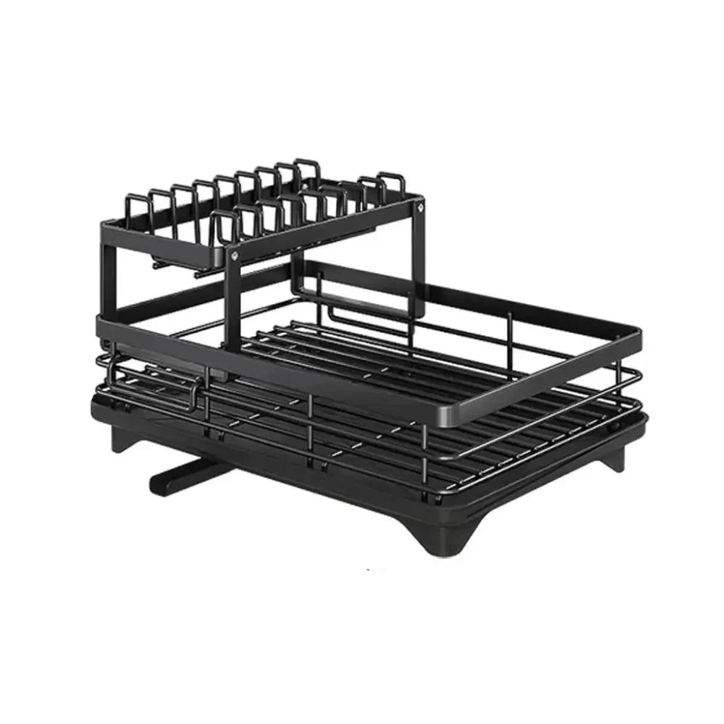 Compact Stainless Steel Dish Organizer - Perfect for Small Spaces