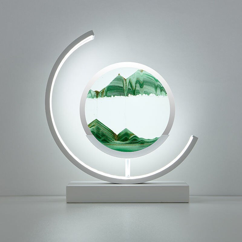 Ocean Breeze Sand Art: Enchanting Illuminated Decor