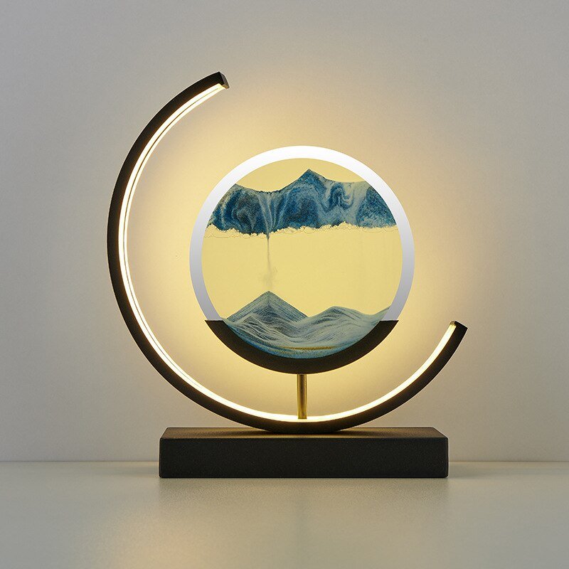 Ocean Breeze Sand Art: Enchanting Illuminated Decor