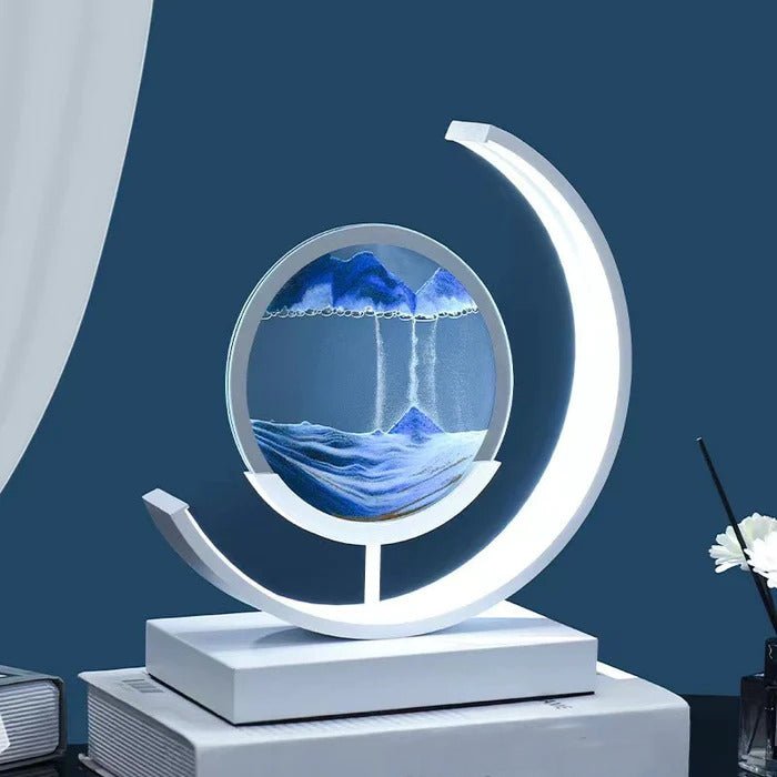 Ocean Breeze Sand Art: Enchanting Illuminated Decor