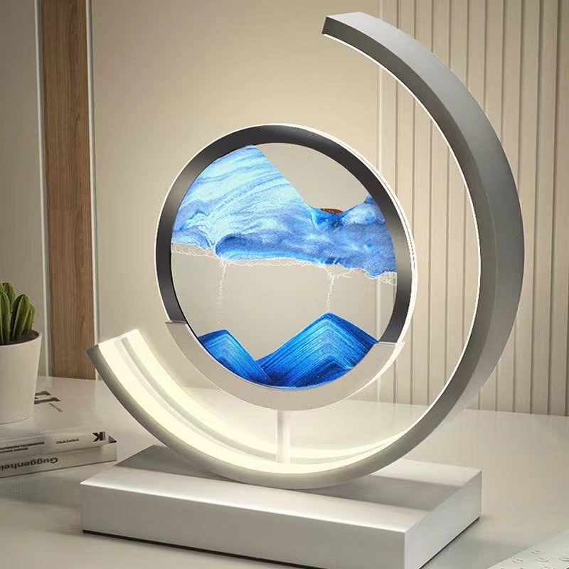 Ocean Breeze Sand Art: Enchanting Illuminated Decor