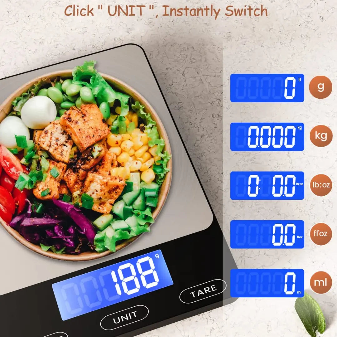 Kitchen Scale with LCD Screen – Weighs up to 15 kg