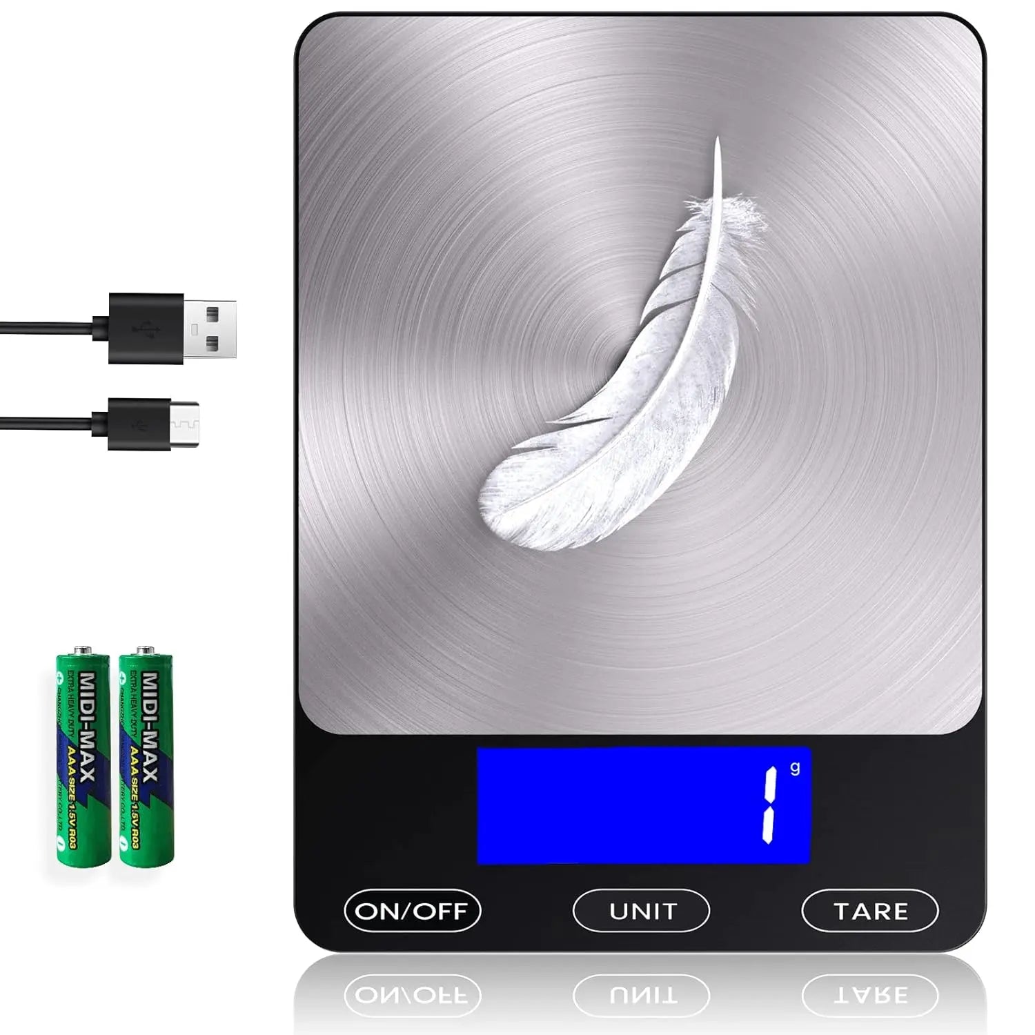 Kitchen Scale with LCD Screen – Weighs up to 15 kg