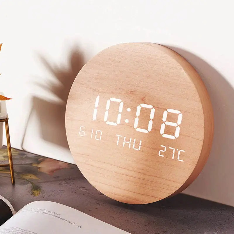 Scandinavian Style Digital Clock for Wall Display