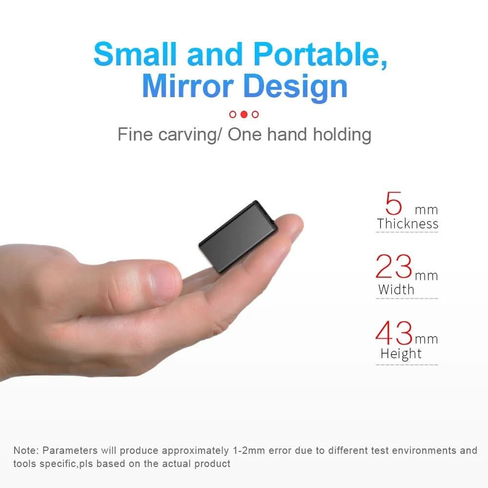 Voice-Activated Dictation Device | 50 Hours Recording | Ultra-Compact