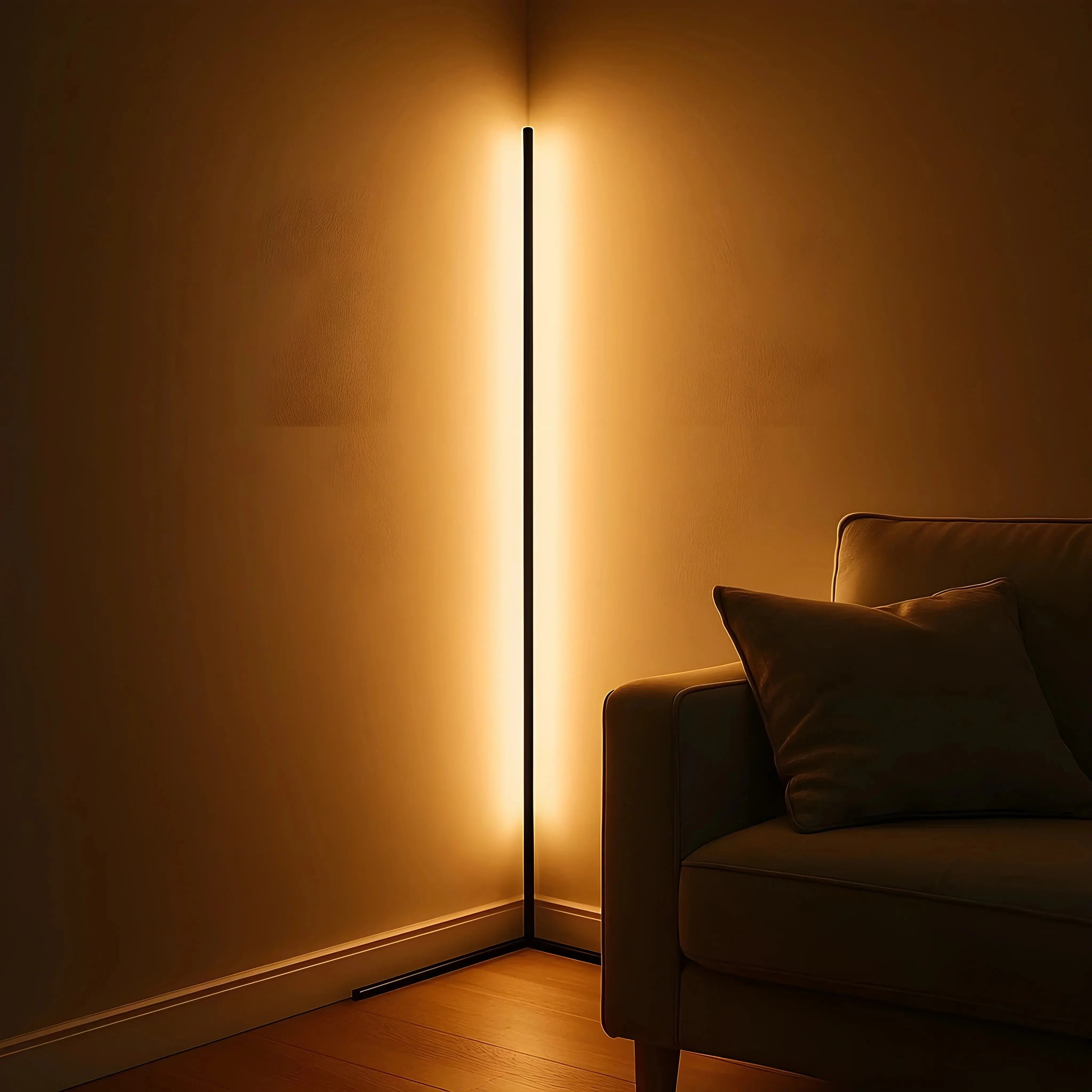 Dimmable LED Floor Lamp with Remote – Corner Light for Home Use
