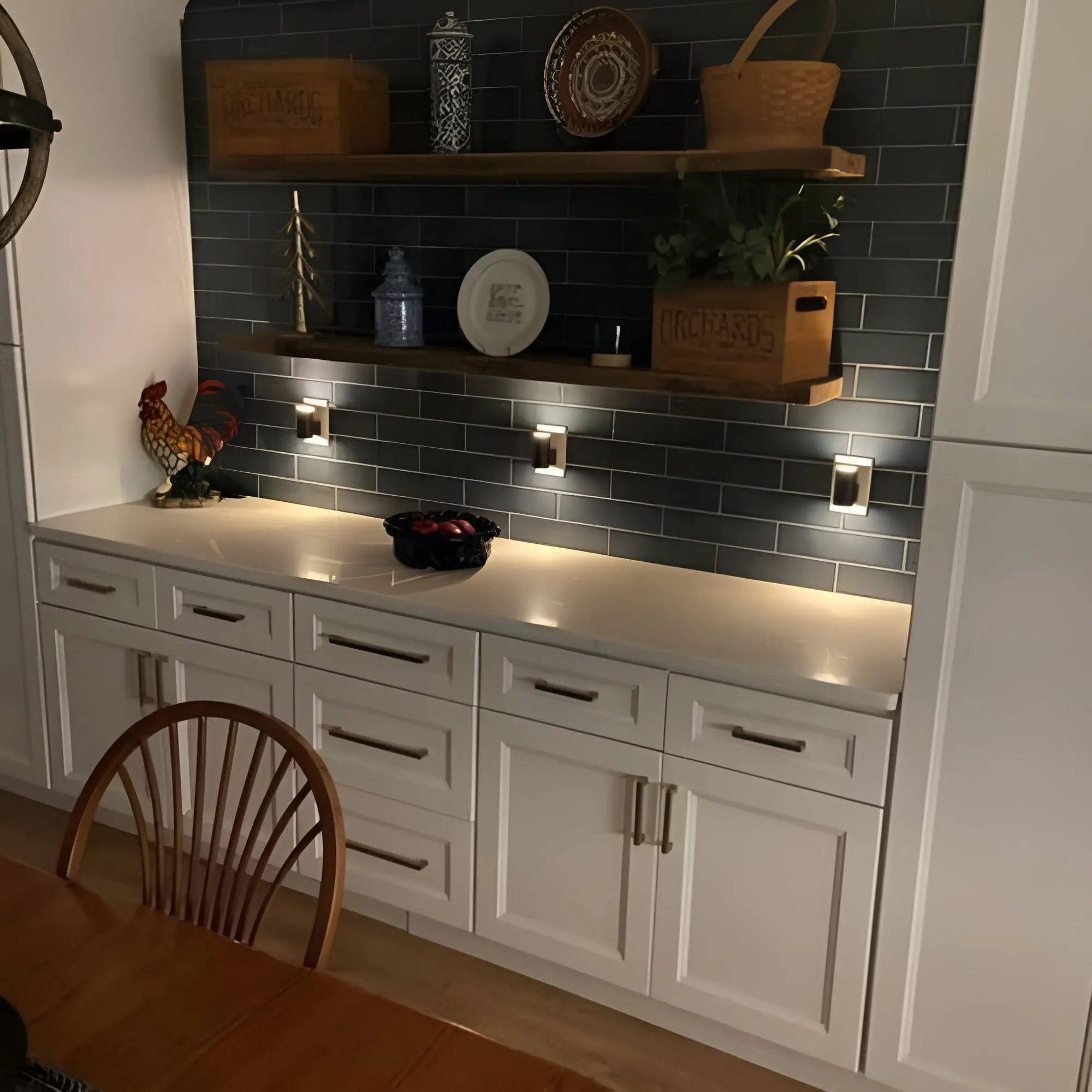 Rotary Control Dimmable LED Night Light – Warm White Plug-in