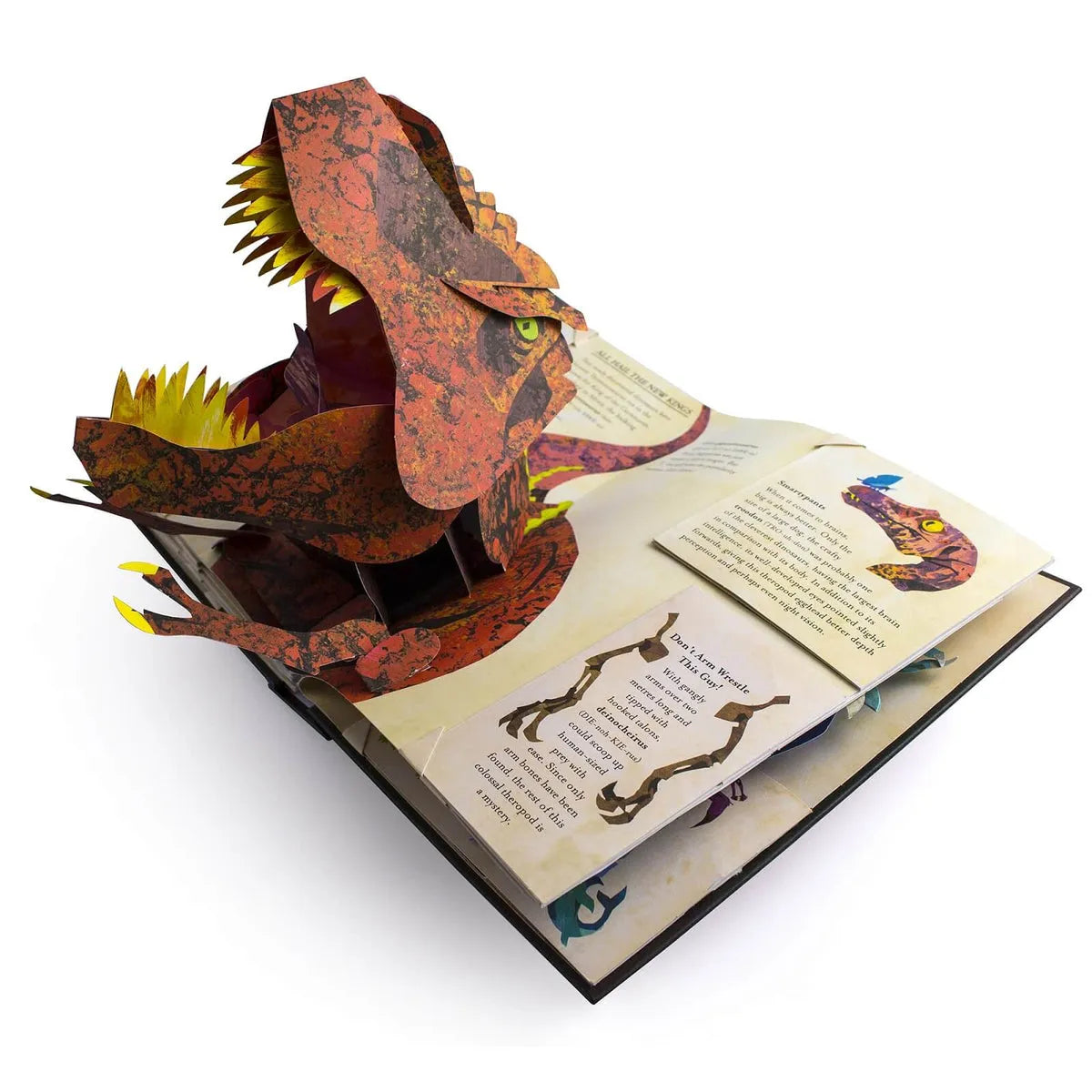 Hardcover 3D Dinosaur Book Featuring Sea Creatures and Learning Facts