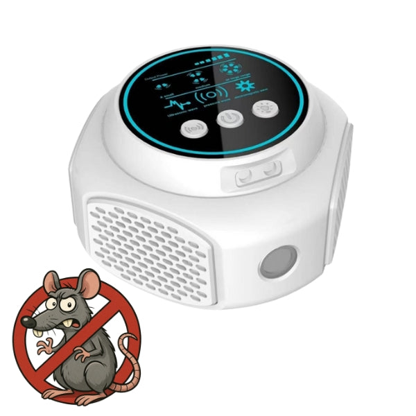 Ultrasonic Rodent Deterrent with 4 Speakers – 3200 sq. ft. Coverage Plug-In