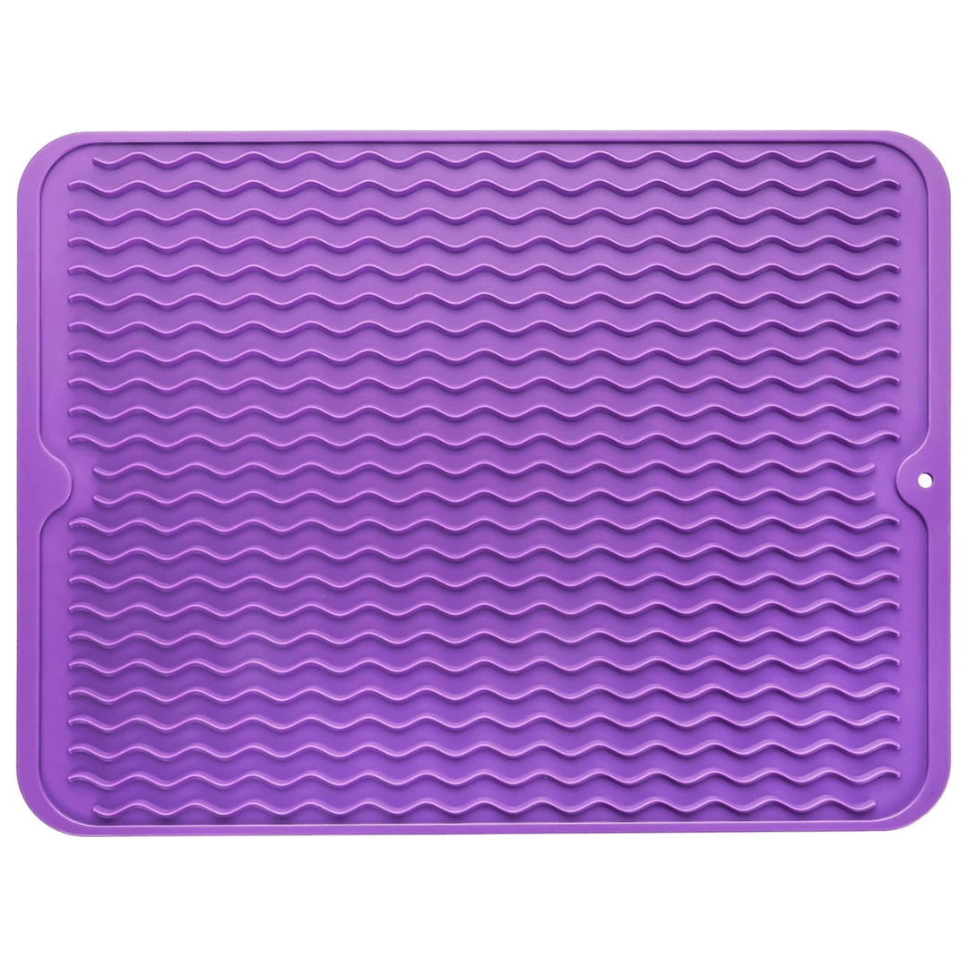 Silicone Dish Drying Mat - Heat Resistant Kitchen Liner