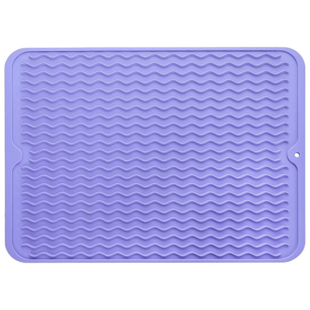 Silicone Dish Drying Mat - Heat Resistant Kitchen Liner
