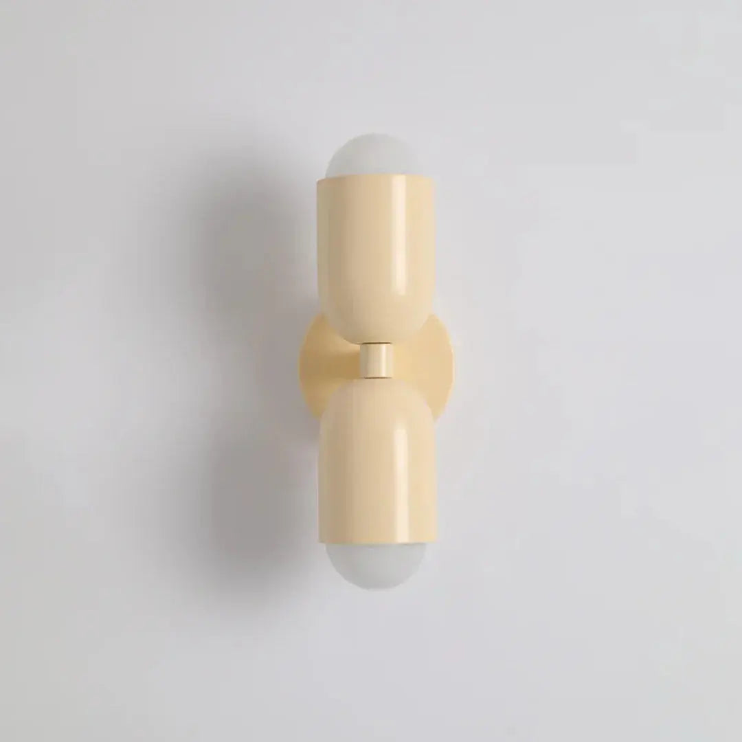 Up and Down Wall Light with Double Cylinder Design – Warm White Illumination