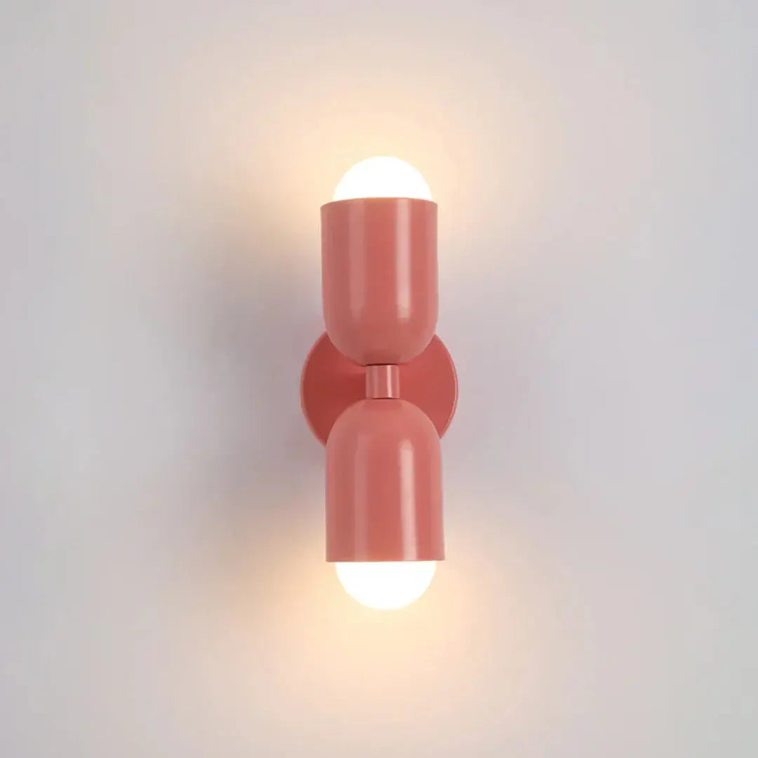 Up and Down Wall Light with Double Cylinder Design – Warm White Illumination
