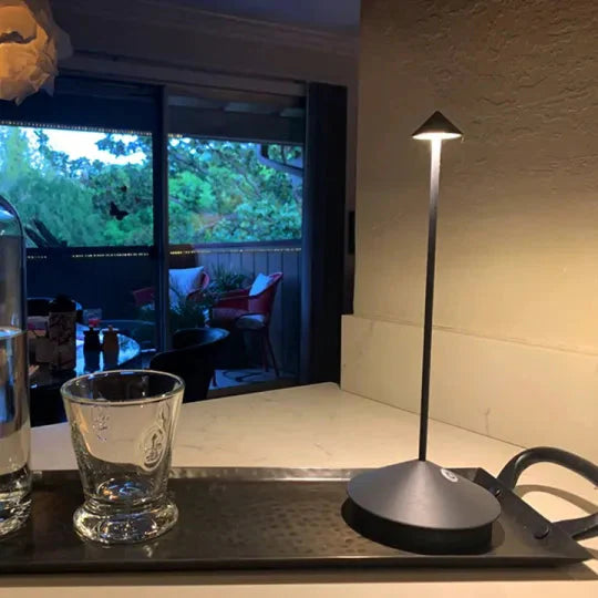Waterproof LED Table Lamp with Wireless Dimming Feature