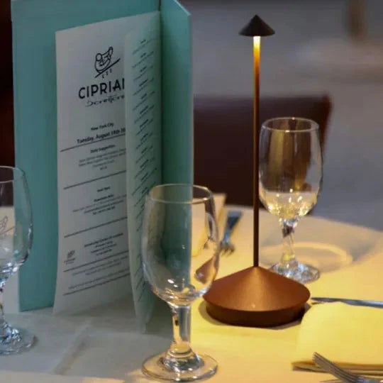 Waterproof LED Table Lamp with Wireless Dimming Feature