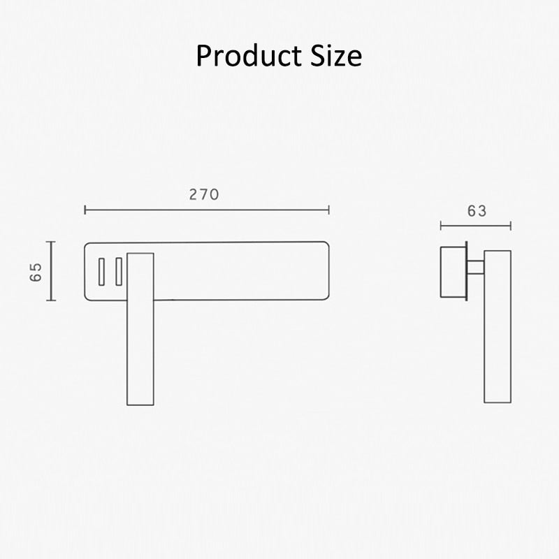 Rotatable LED Wall Reading Light | Adjustable Spotlight | 2 Switches Metal