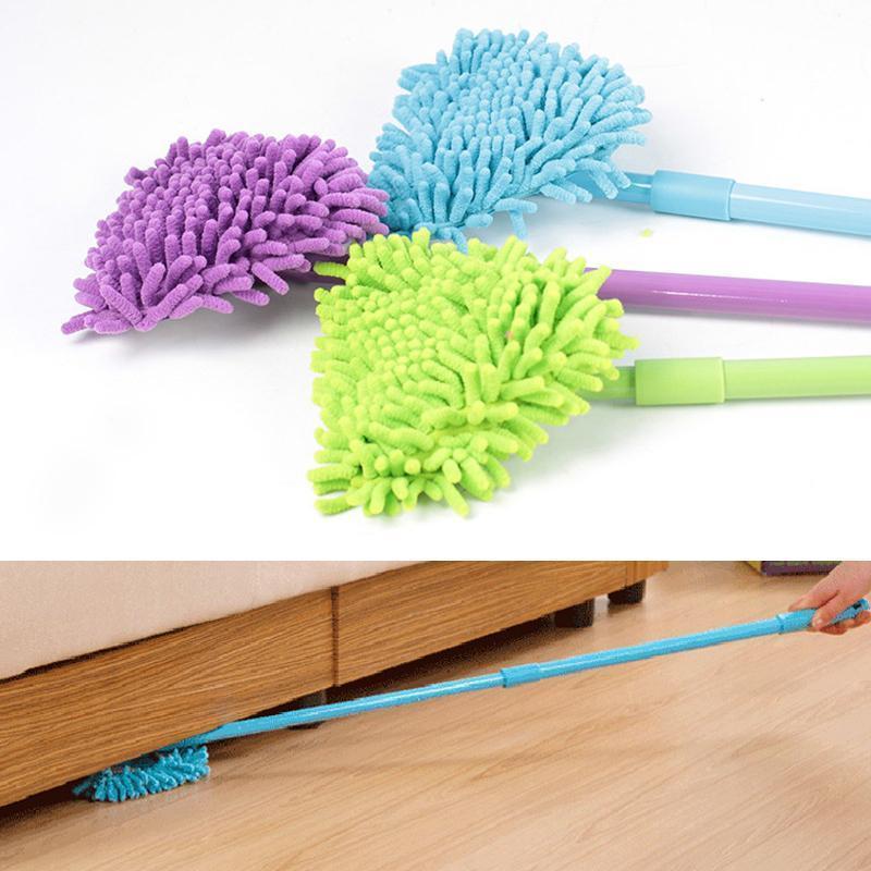 Adjustable Triangular Cleaning Mop with 180-Degree Head and Telescopic Handle