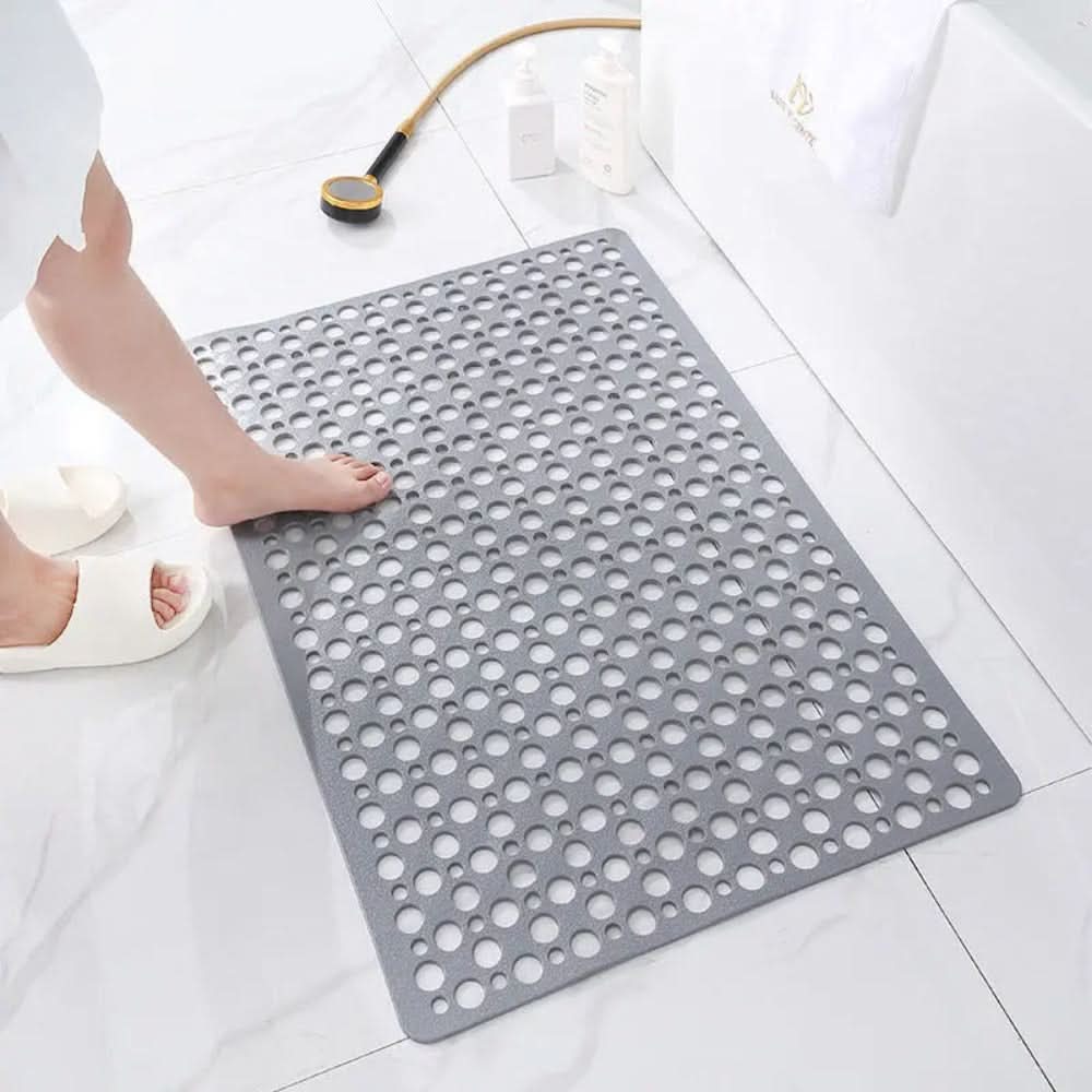Non-Slip PVC Shower Mat with TPE | Suction Cups | Drain Holes