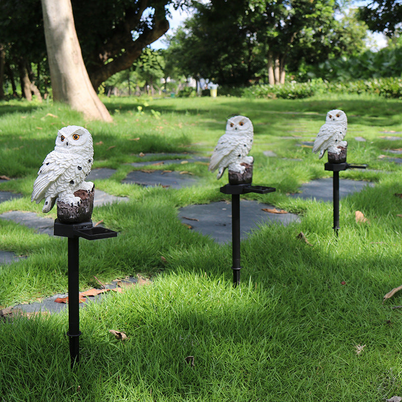 Weatherproof Solar Garden Statue with LED Illumination