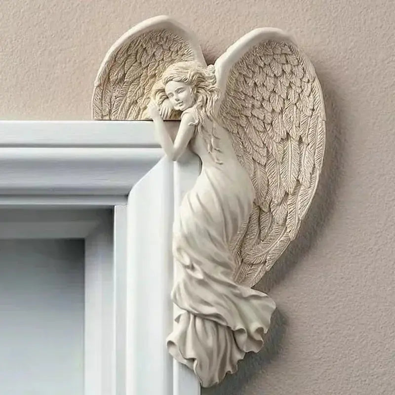 Angel Wings Wall Decor for Corners in Synthetic Resin