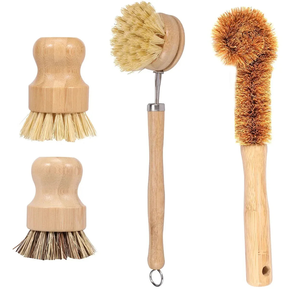 Set of Kitchen Scrub Brushes for Utensils and Cookware
