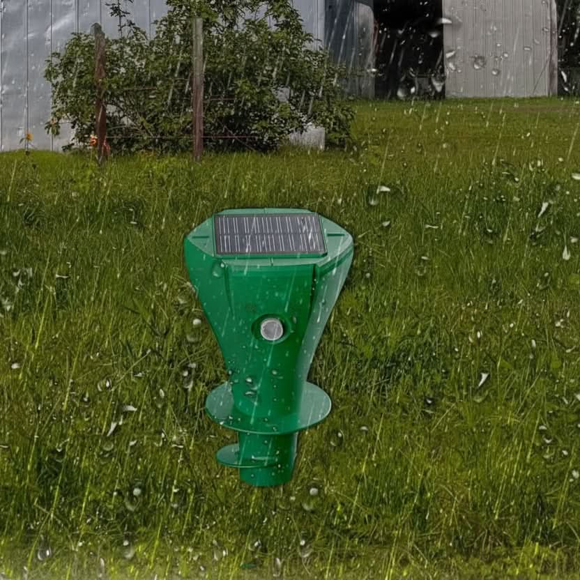Solar Mole Repellent for Eco-Friendly Garden Protection – Silent Vibration