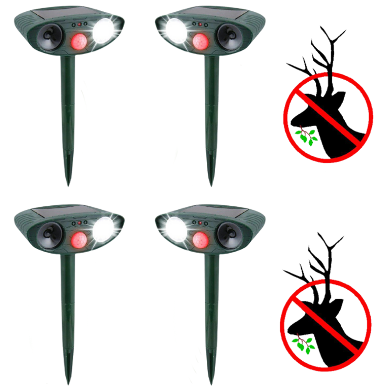 EcoGuard – Solar-Powered Motion Sensor Ultrasonic Animal Repeller