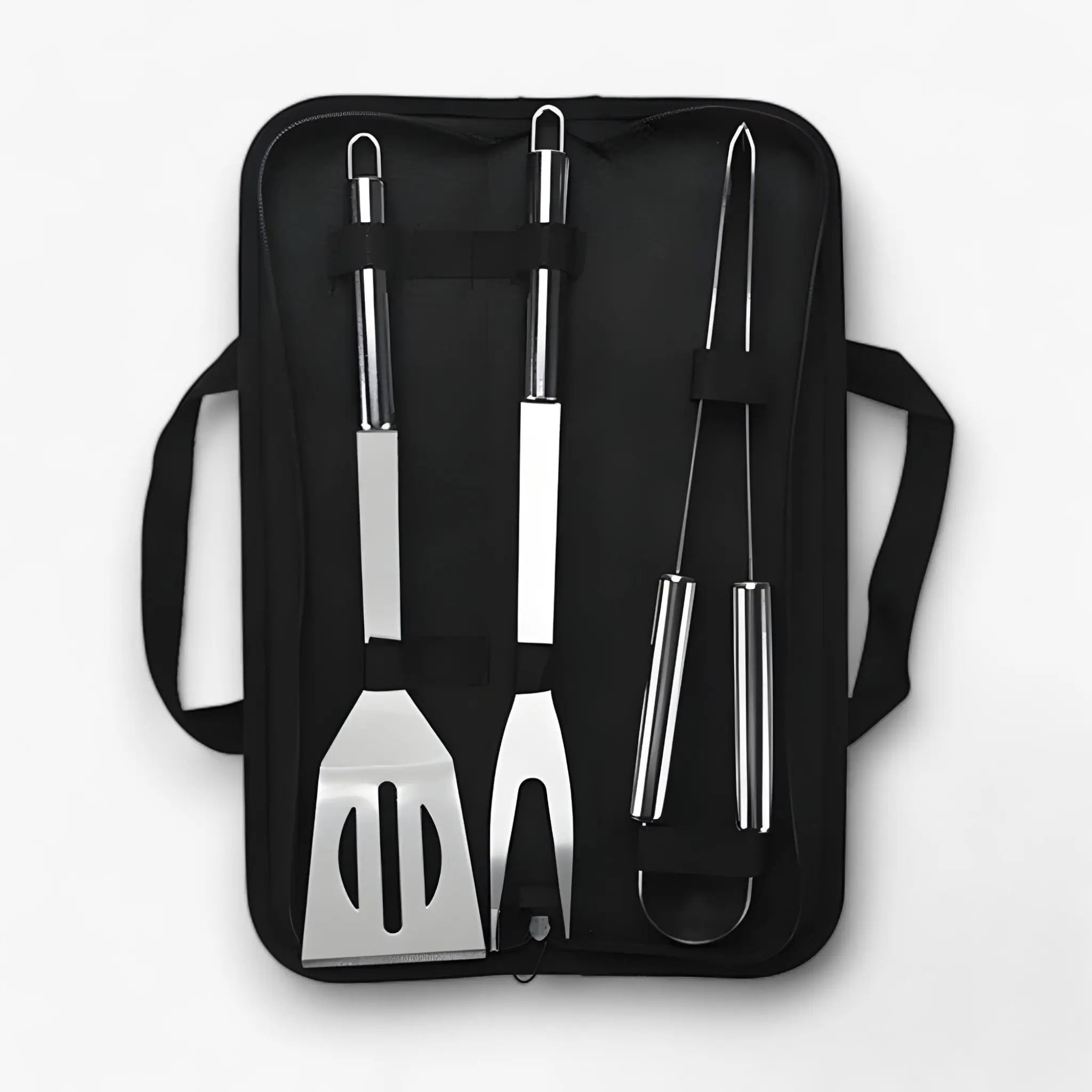 Grill Cutlery Set in Stainless Steel with Carrying Bag – Available in 3 or 5 Pieces