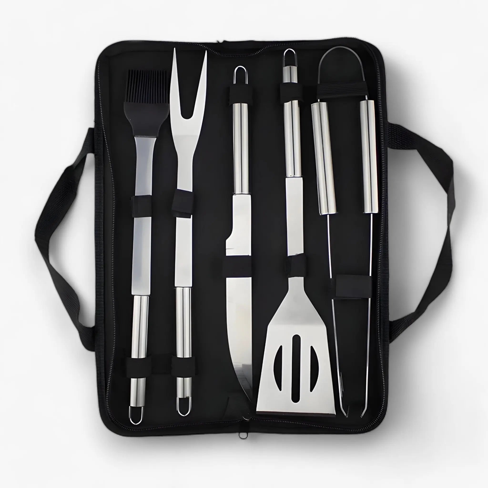 Grill Cutlery Set in Stainless Steel with Carrying Bag – Available in 3 or 5 Pieces