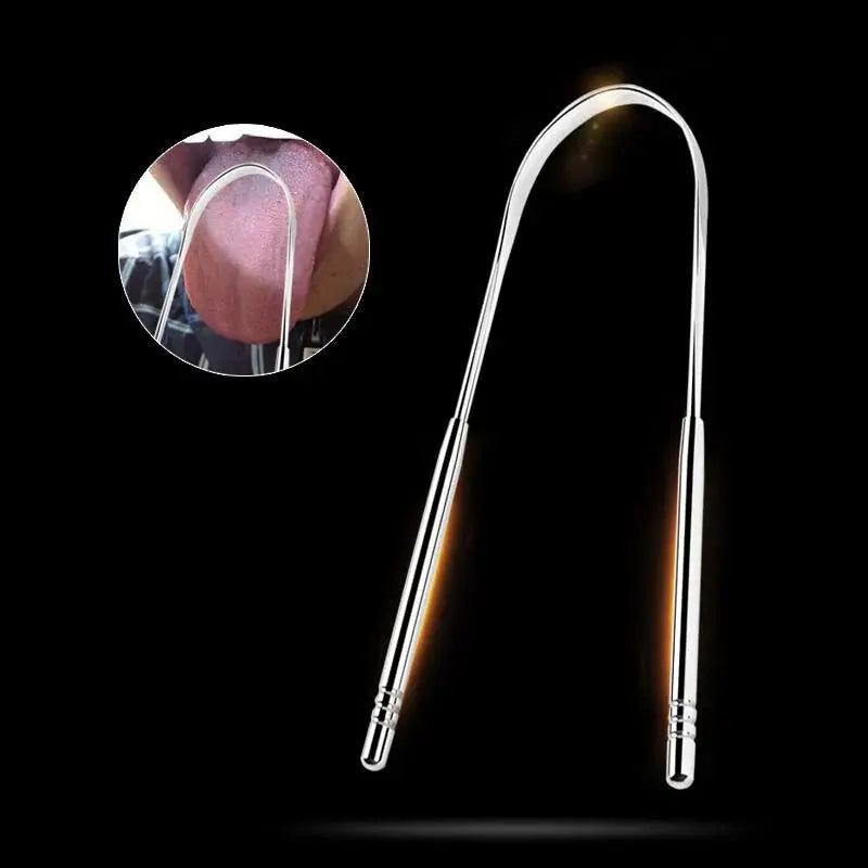Rust-Free Tongue Cleaner in Stainless Steel – Everyday Oral Hygiene