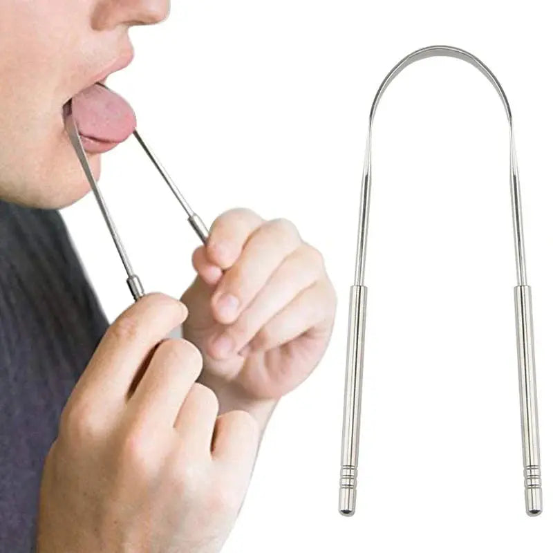 Rust-Free Tongue Cleaner in Stainless Steel – Everyday Oral Hygiene