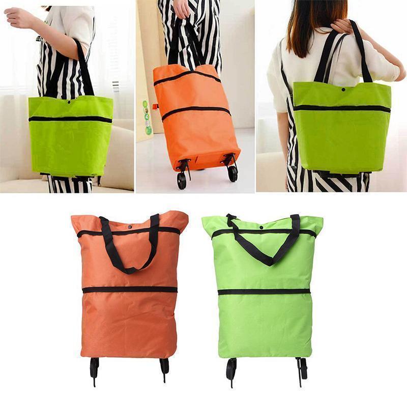 Foldable Shopping Cart | Lightweight Rolling Bag for Easy Transport