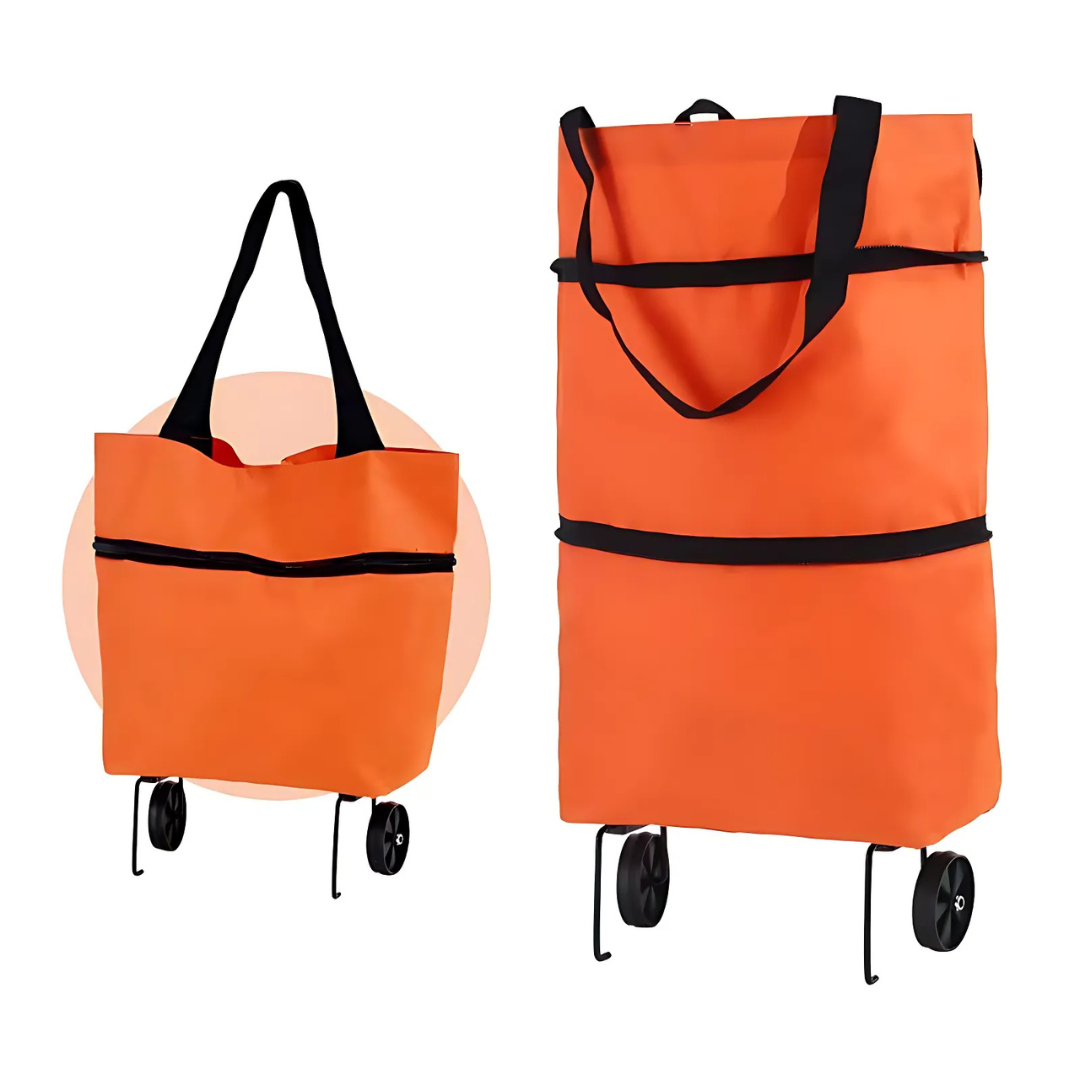 Foldable Shopping Cart | Lightweight Rolling Bag for Easy Transport
